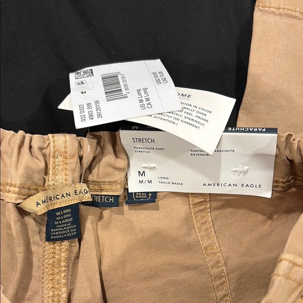 American Eagle Outfitters Tan Parachute Pants